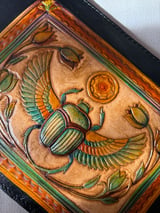 Winged Scarab Hand-Tooled Crossbody 2