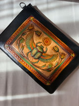 Winged Scarab Hand-Tooled Crossbody 3