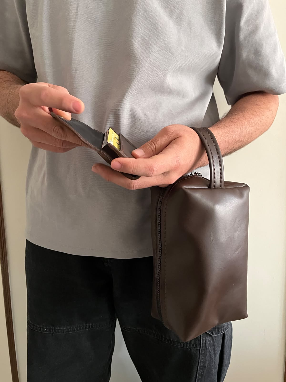 Hand-painted dopp kit set