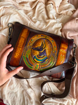 Anubis Winged Hand-Tooled Crossbody 2
