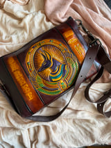 Anubis Winged Hand-Tooled Crossbody 1