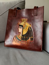 Cleopatra brown tote bag 3