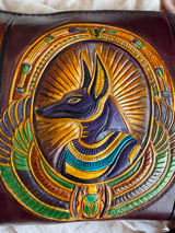Anubis Winged Hand-Tooled Crossbody 4