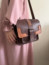 Classic Buckle Brown Crossbody 2