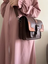 Classic Buckle Brown Crossbody 1